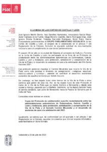 thumbnail of Camino de Santiago Vía de la Plata petición Protocolo julio 2020