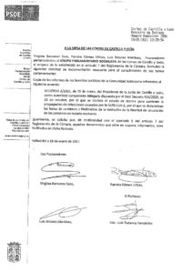 thumbnail of Peticion documentación informes servicios juridicos, toque de queda